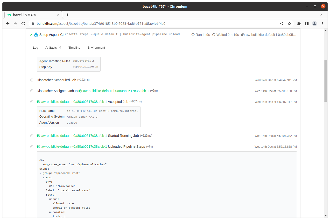 Buildkite generated pipeline